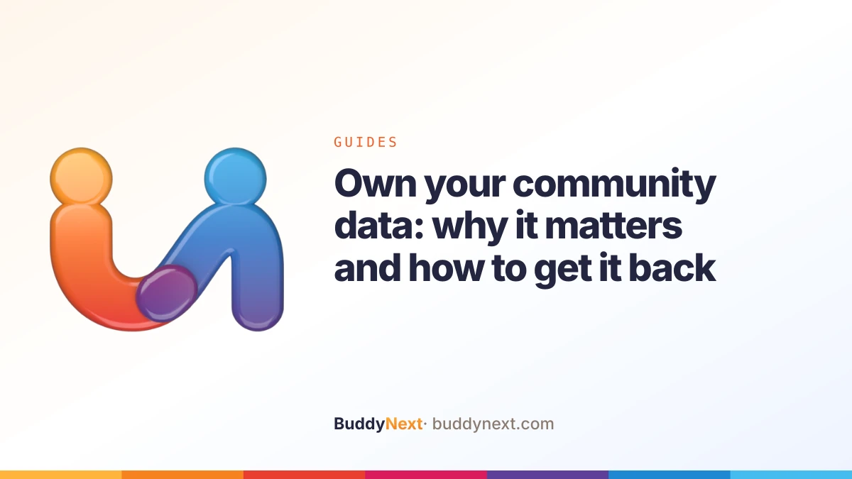 Own your community data: why it matters and how to get it back